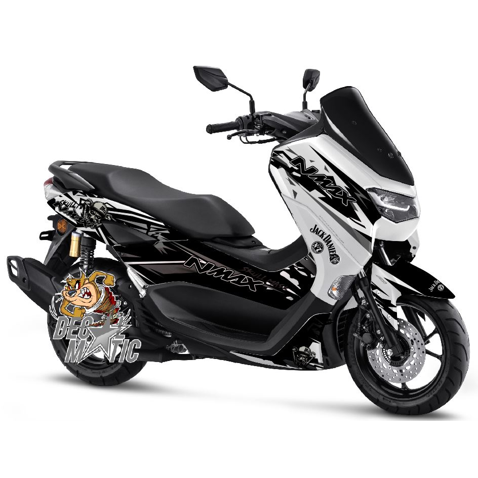 Decal Stiker Full Body Motor yamaha Nmax OLD - New Nmax Grafis Putih