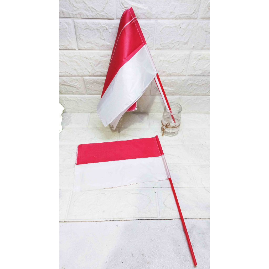 (1 Pcs) Bendera KAIN Merah Putih Support Kemerdekaan RI