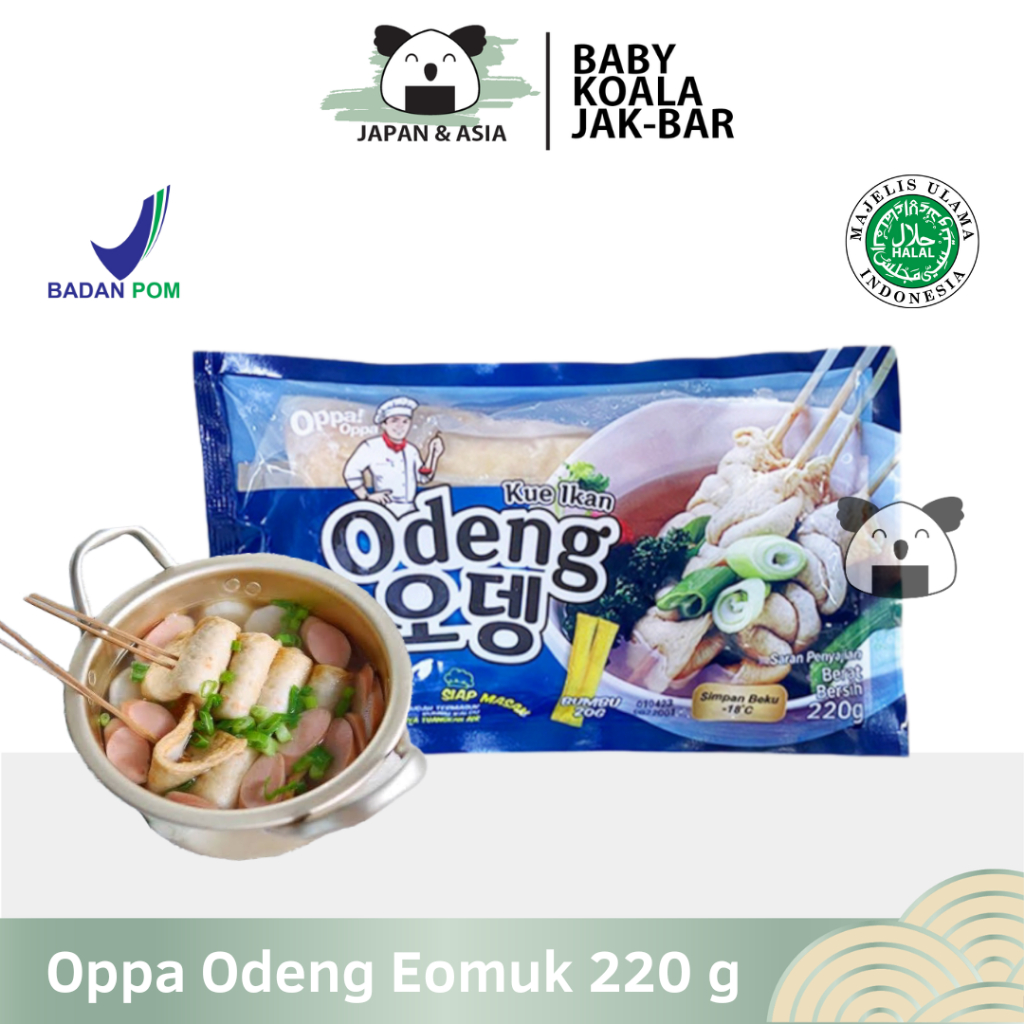 

OPPA Odeng 200 g + Bumbu 20 g Halal | Eomuk Kotak | Korean Fish Cake...