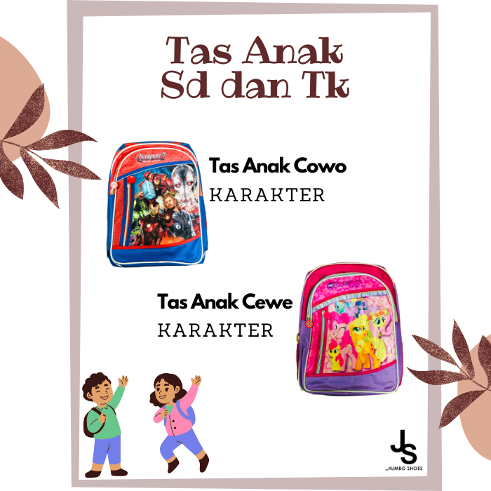 Tas Anak Tk dan SD Karakter Bagus Kekinian