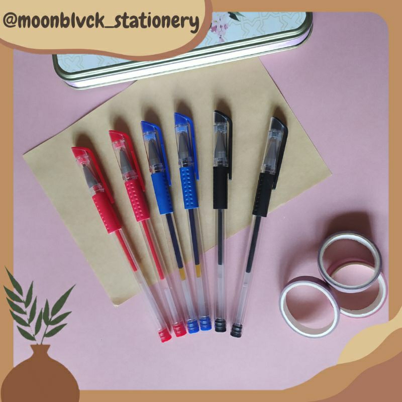 

[PULPEN GEL WARNA] PENA GEL INK 0.5MM WARNA ALAT TULIS SEKOLAH MOONBLVCK