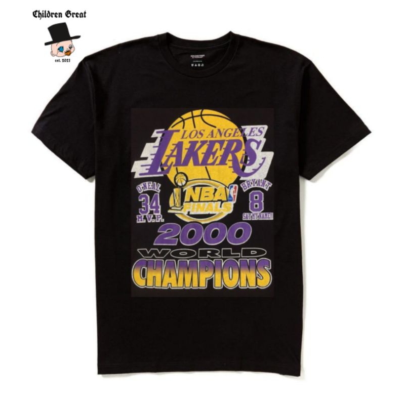 Kaos Baju Lakers Champion | Tshirt NBA Lakers World Champs | Oversize Dewasa Pria Wanita VINTAGE RAP