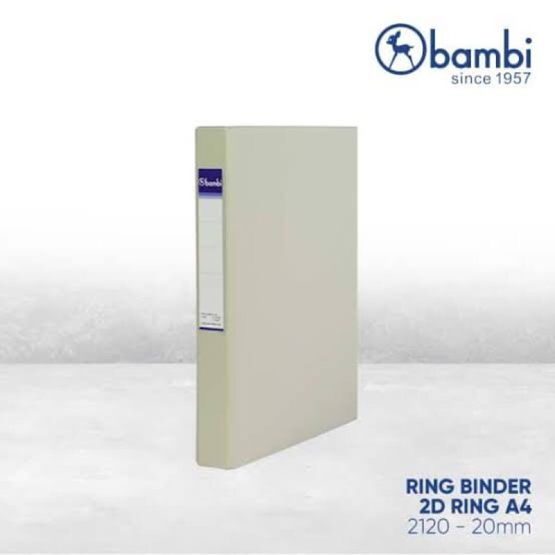 

Bambi Binder D-Type 2 Ring A4 – 2120