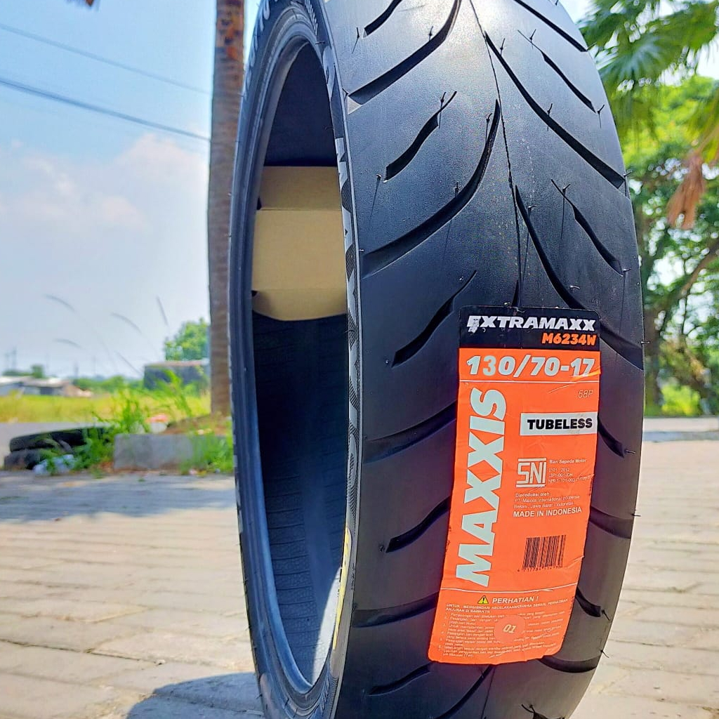 MAXXIS EXTRAMAXX 130/70-17 Ban Motor Ring 17 Untuk Belakang CBR GSX Vixion CB150R Tubeless Free Pent