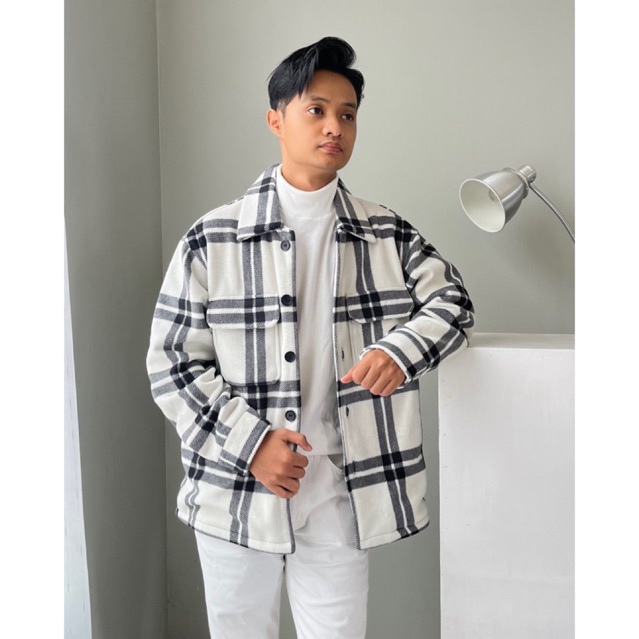 Oxford Plaid Oversized Jacket