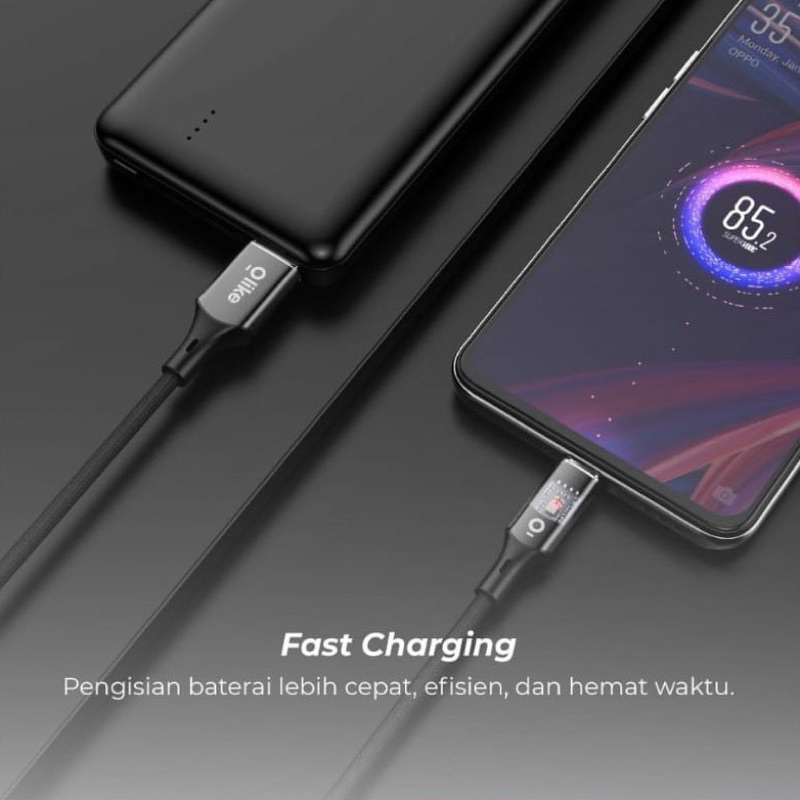 OLIKE D103C Kabel Data TYPE C FAST CHARGING 3A AUTOMATIC OFF - Garansi 1 Tahun