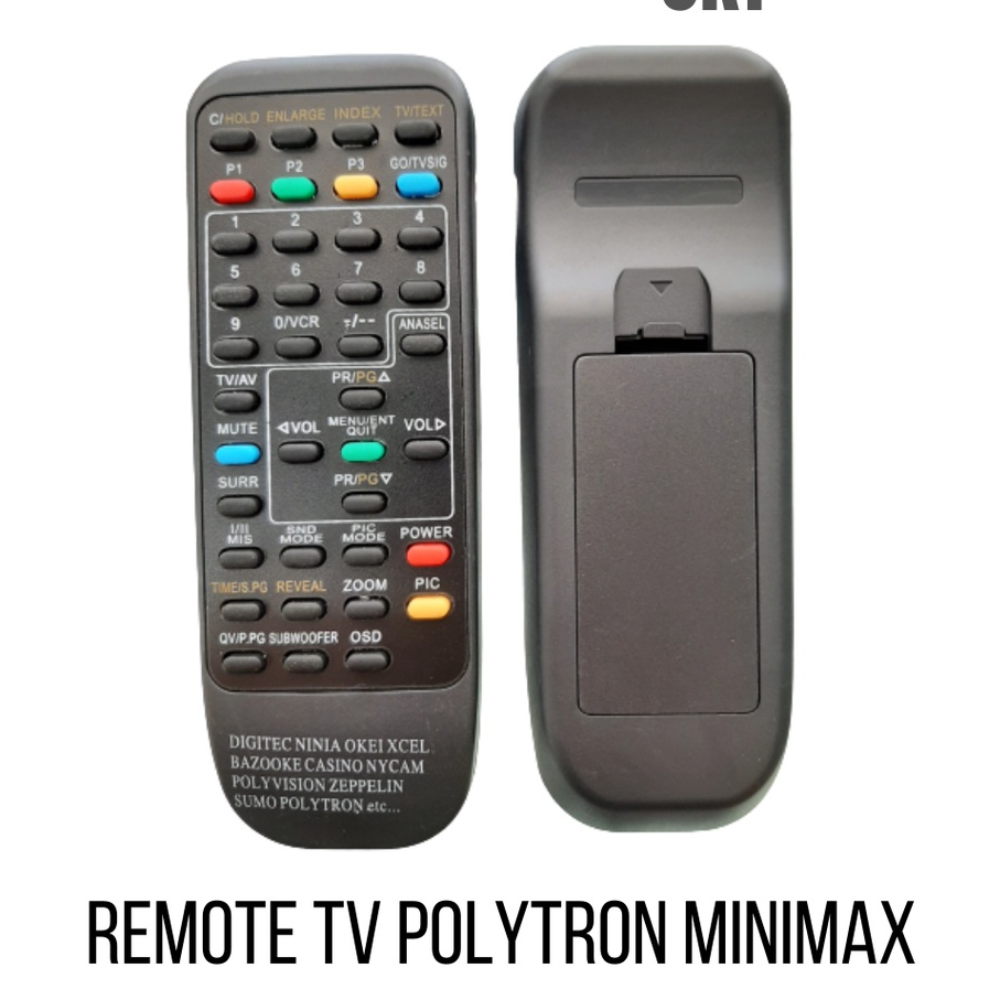 Remote Tv Polytron Minimax Digitec Ninja Remot Tv Tabung 14 inc