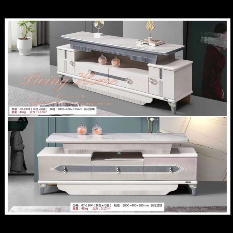 Buffet TV Meja TV Mewah Buffet TV Putih