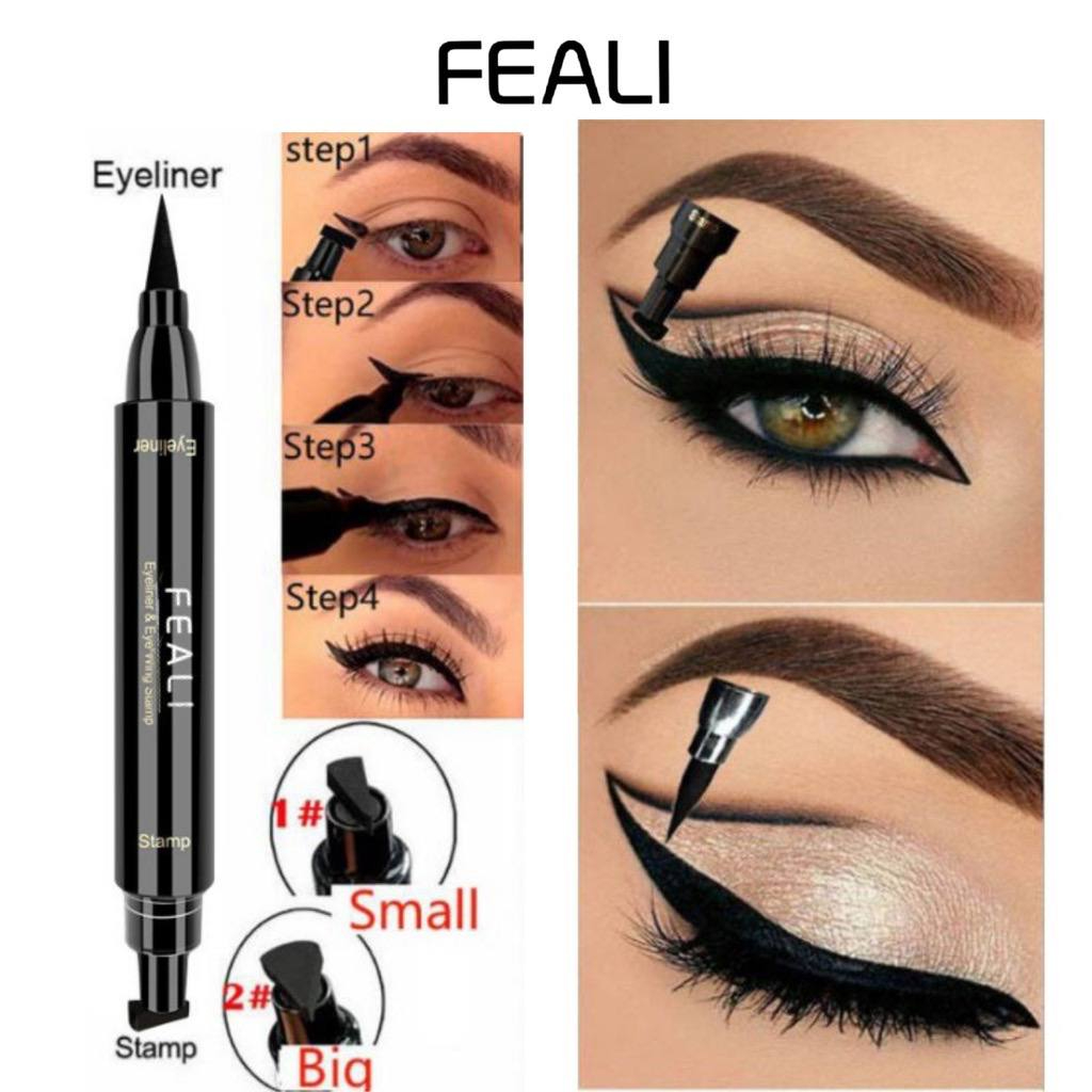 [MS][BPOM] FEALI EYELINER 2IN1 STAMP WATERPROOF VIRAL