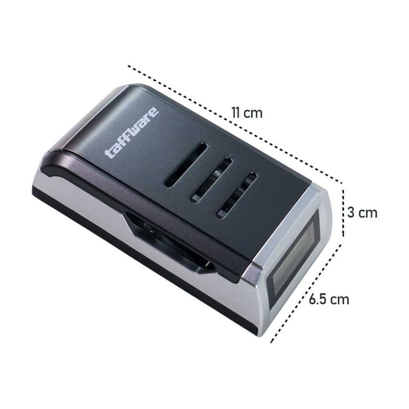 Taffware Charger Baterai Smart Battery Charger LCD 4 Slot - C905W