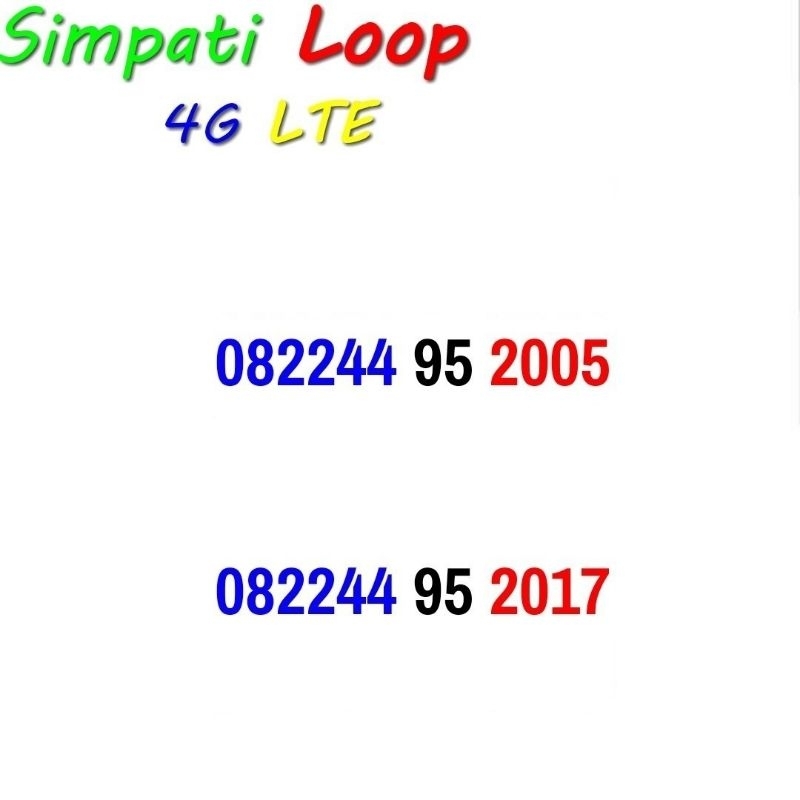 Simpati Loop Nomor Cantik Seri Tahun Unik