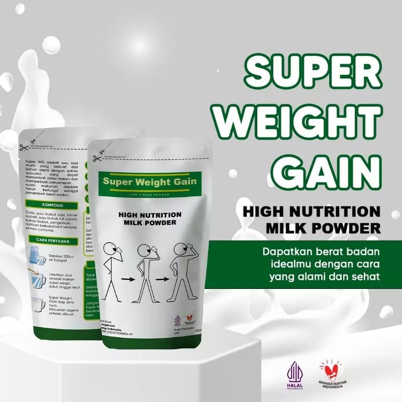 

SUPER WEIGHT GAIN SUSU PENAMBAH BERAT BADAN SUSU GEMUK AMPUH 200 Gram