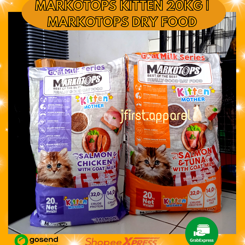 MARKOTOPS KITTEN 20KG | MARKOTOPS DRY FOOD 20KG KHUSUS GOSEND INSTANT