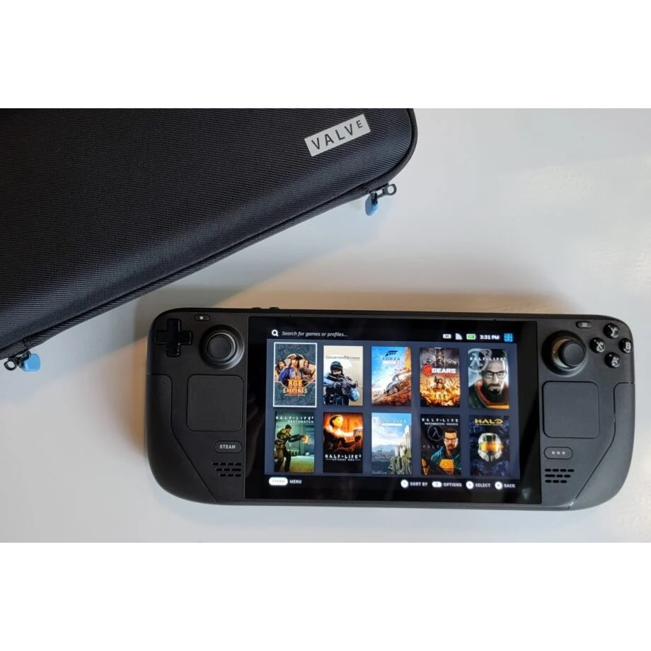 VALVE STEAM DECK SteamOS - Handheld Console PC Portable Gaming - FULLSET LENGKAP DENGAN AKSESORISNYA!! TIDAK PERLU BELI TERPISAH!!