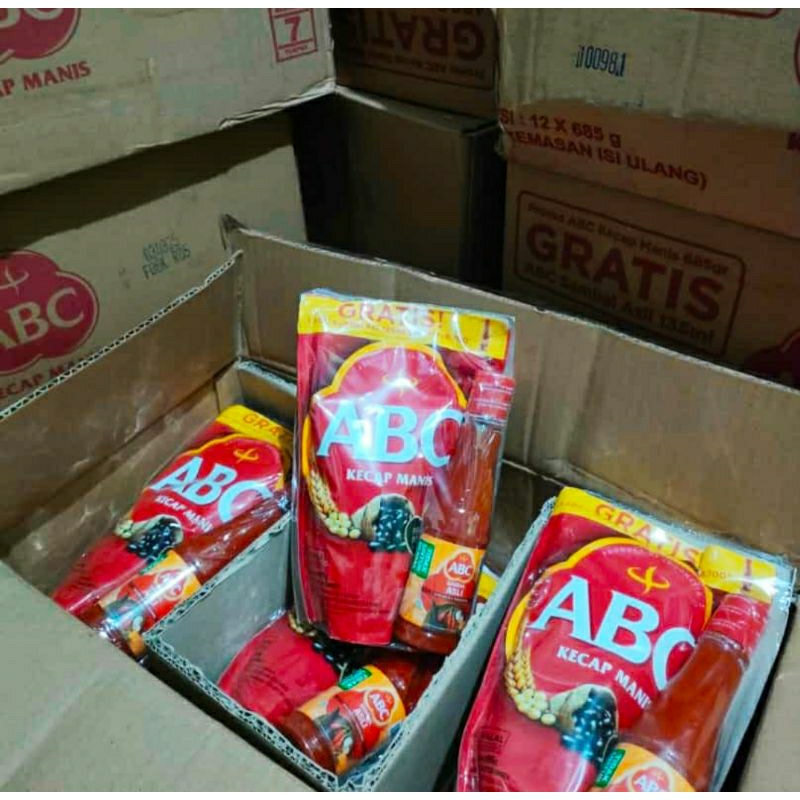 

KECAP ABC KEMASAN REFILL 685gr free saos sambal ABC