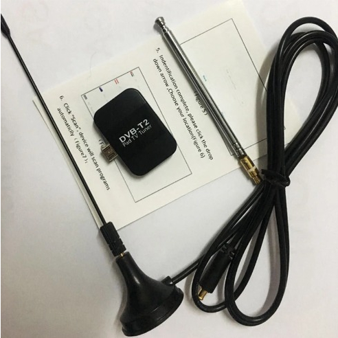 DVB T2 Micro-usb Tuner Mobile TV Receiver Stick untuk Ponsel Tablet Android