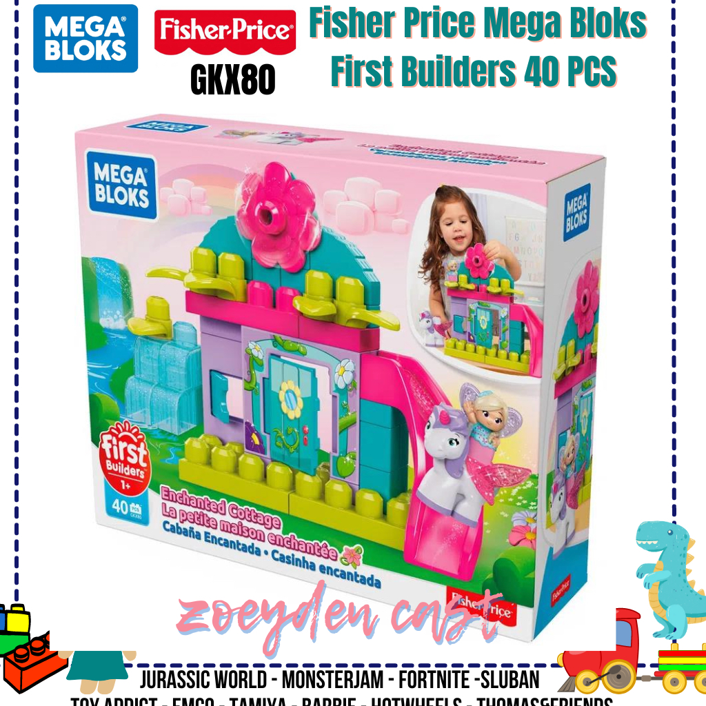 MEGA BLOKS FLOWER FAIRIES ENCHANTED COTTAGE PLAYSET GKX80