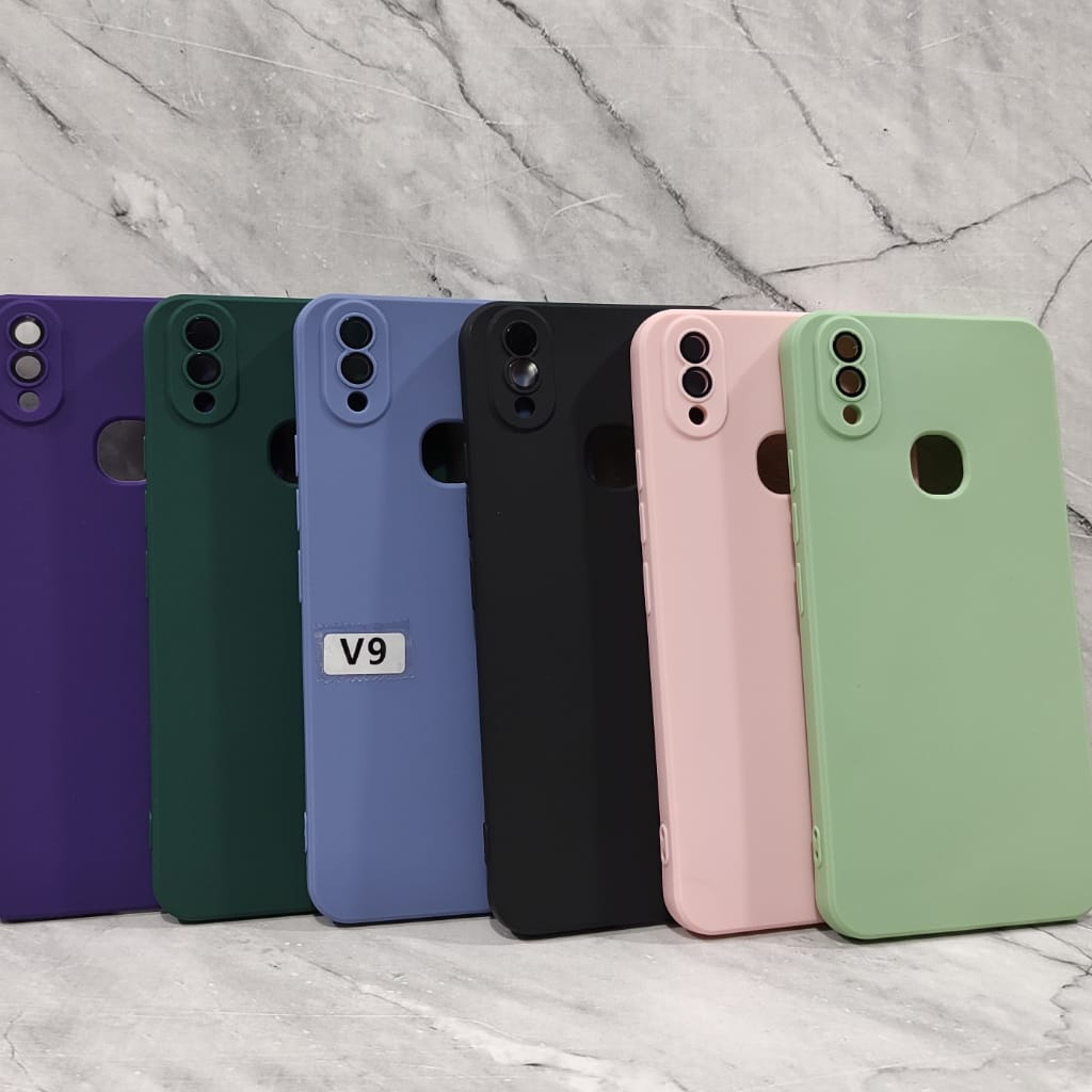 SOFTCASE MACAROON LENSPRO CANDY VIVO V9 VIVO V11I VIVO V11 PRO VIVO V15 VIVO V15 PRO  WHITE_CELL