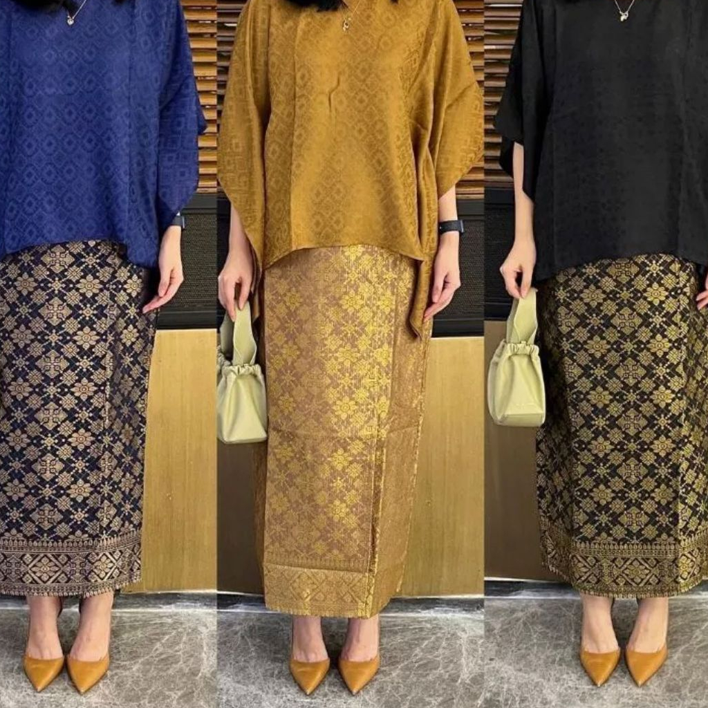 FLASH SALEE!!! Gratis Ongkir Rok Lilit Tenun Batik || Rok Songket Semi Palembang || Bawahan Kebaya Modern || Rok Lilit Batik Premium || Ready Semua Variant Warna Terbaru || Rok Instant Siap Pakai ~ DVN STYLE