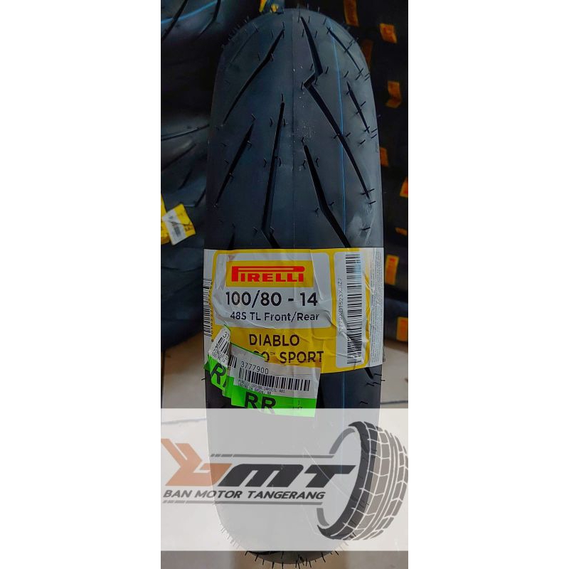 Pirelli diablo rosso sport uk 100/80-14 TUBELESS