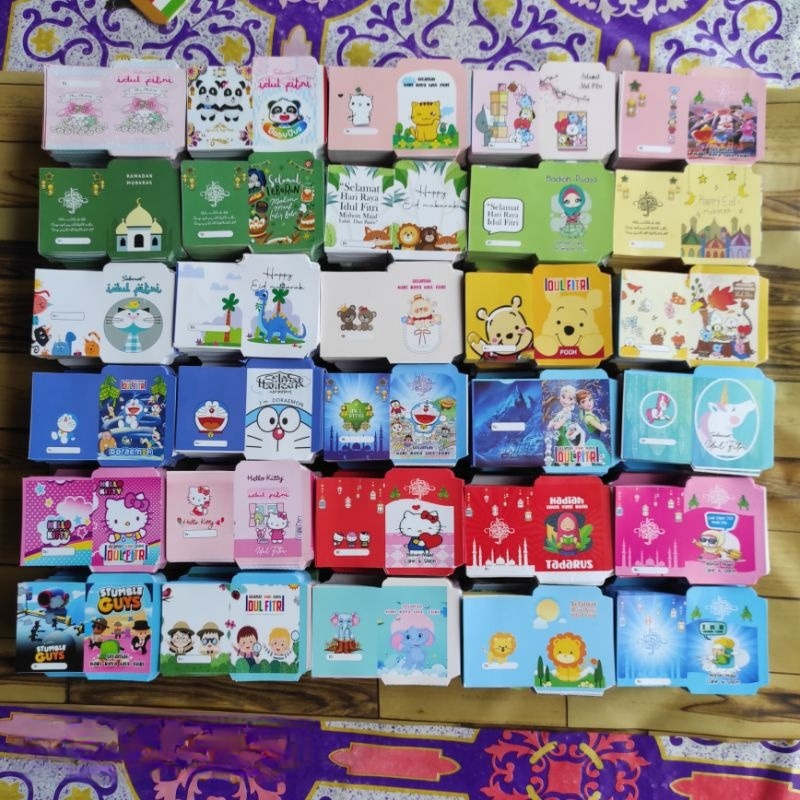 

[Lembaran] [500 Lembar] Amplop Lebaran Size 5x8 cm Mini Belum Dilem Paket Usaha Hemat