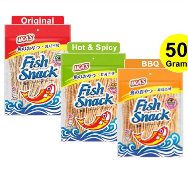 

IKA'S FISH SNACK 50g MURAH ( SNACK CEMILAN RASA IKAN)