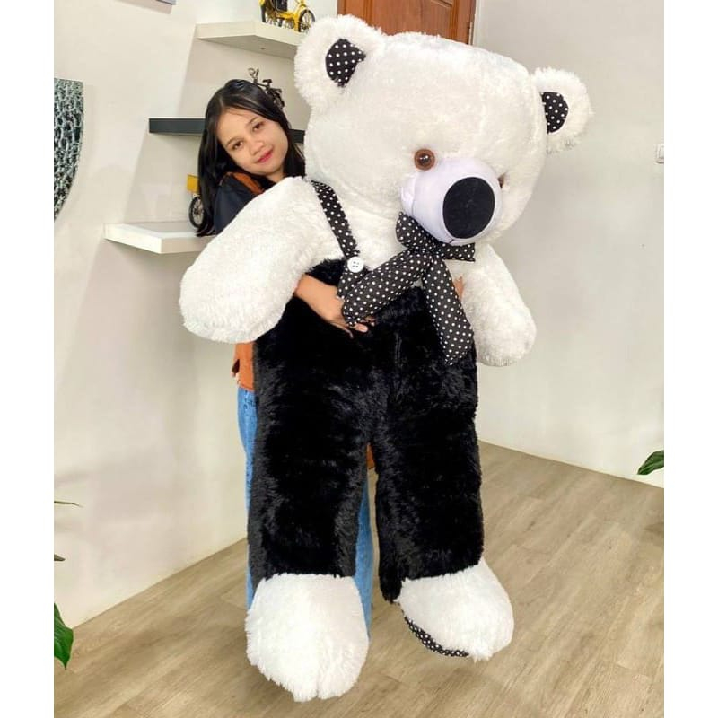 SNI ! Boneka Jumbo Teddy Bear beruang Jojon 2 5 1,5 1 meter 1m 90 cm 1 m 90cm  Gandut Besar Big Tedy Bear topi untuk kado ulang tahun anak pacar teman laki perempuan pria wanita cowok cewek gemes import original MINI KECIL everly.id everlyid gemoy lucu