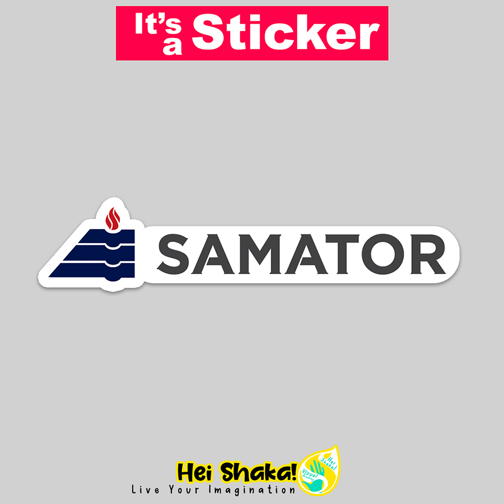 

Stiker Samator Sticker Bahan Vinyl Anti Air