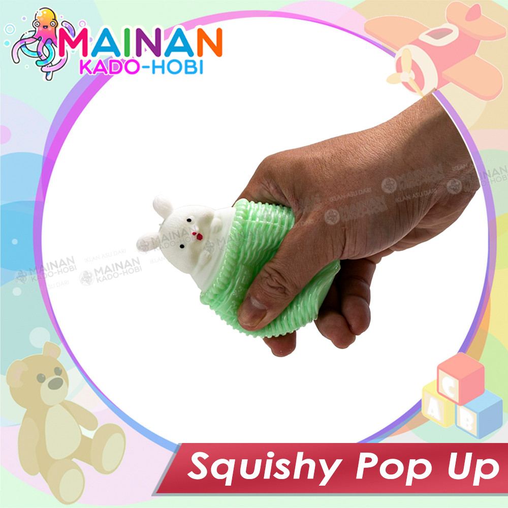 MAINAN ANAK STRESS RELIEVE TOYS SQUISHY KARET TUPAI TELUR LUCU