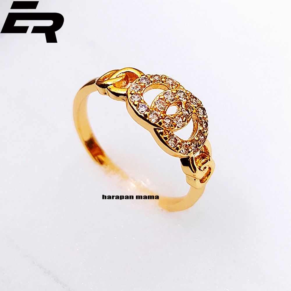 ( BISA COD ) - cincin - cincin xuping - cincin xuping lapis emas  - cincin couple - emas 24k