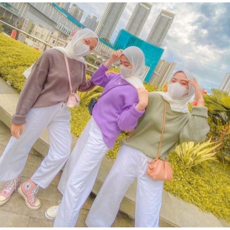 Atasan Wanita Rajut Clarissa Top Knit (Kode C) MFJcollection