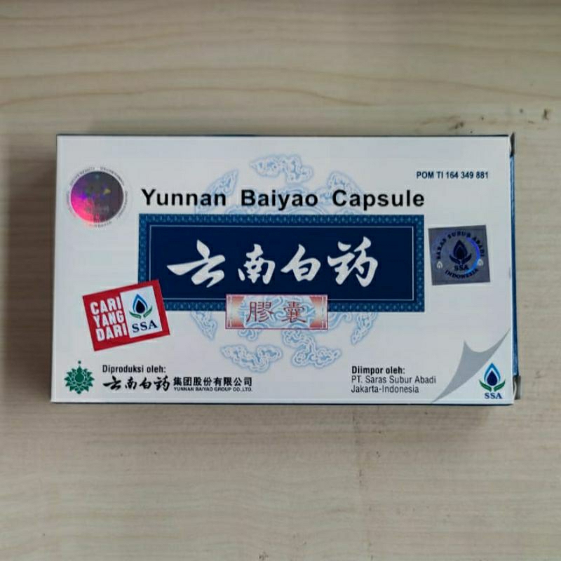 Yunnan Baiyao Capsule Asli Berlogo SSA - Kapsul Yunnan Baiyao Dijamin Original
