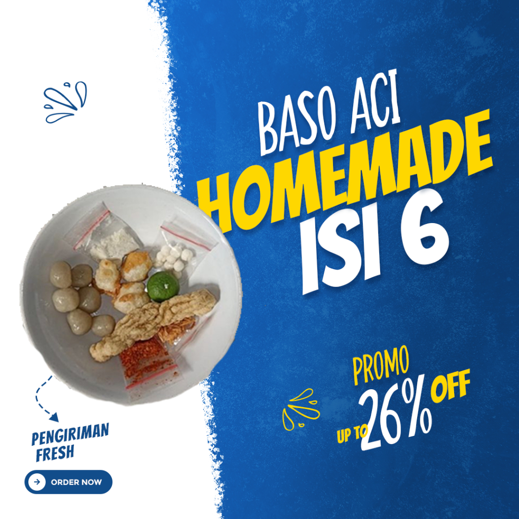 BASO ACI HOMEMADE isi 6 Boci Mini sehot jawara pedas TERMURAH Baso Aci Ayam Suir Enak BASO ACI SUIR AYAM