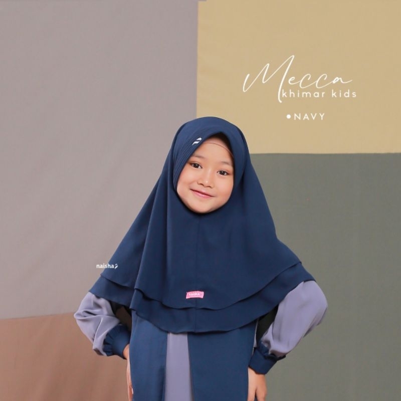 MECCA KHIMAR KIDS NAISHA BIAR ANAK SEMAKIN TAMPIL BERBEDA BERHIJAB (READY)