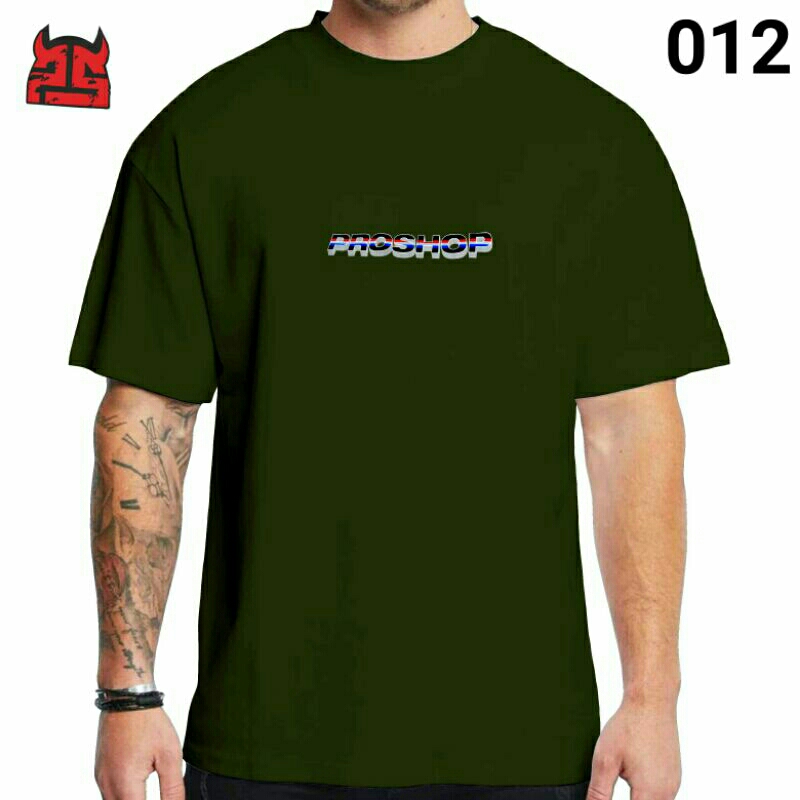 T-shirt Distro PROSHOP HIJAU ARMY