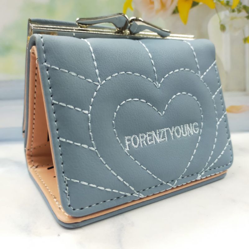 COD DOMPET WANITA LIPAT 3 BEHEL FOREVER YOUNG DOMPET BEHEL MINI WANITA TERBARU