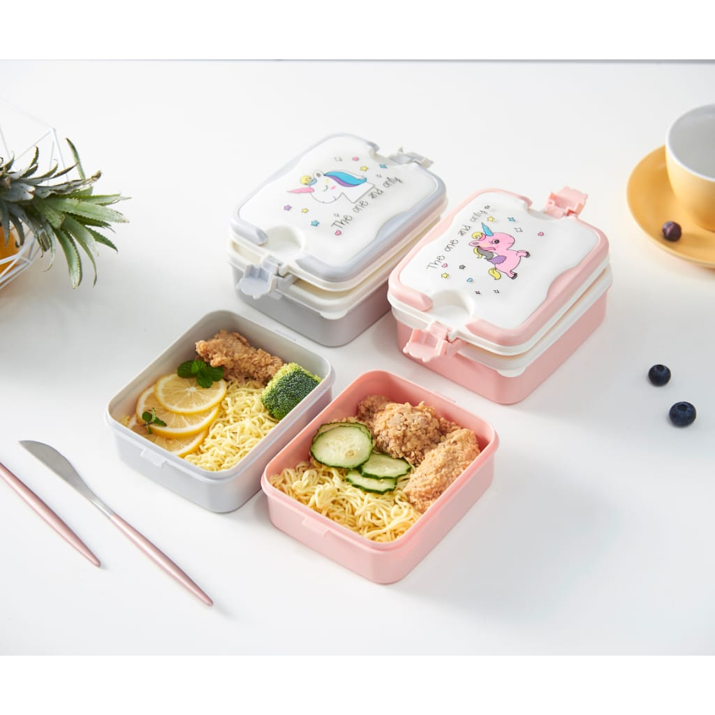 LUNCH BOX 6301 / KOTAK MAKAN UNICORN 2 TINGKAT