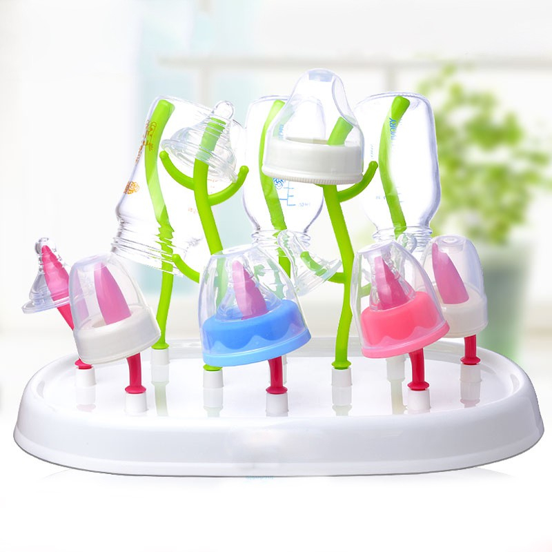 Baby Safe Drying Rack With Cover Rak Botol DR002