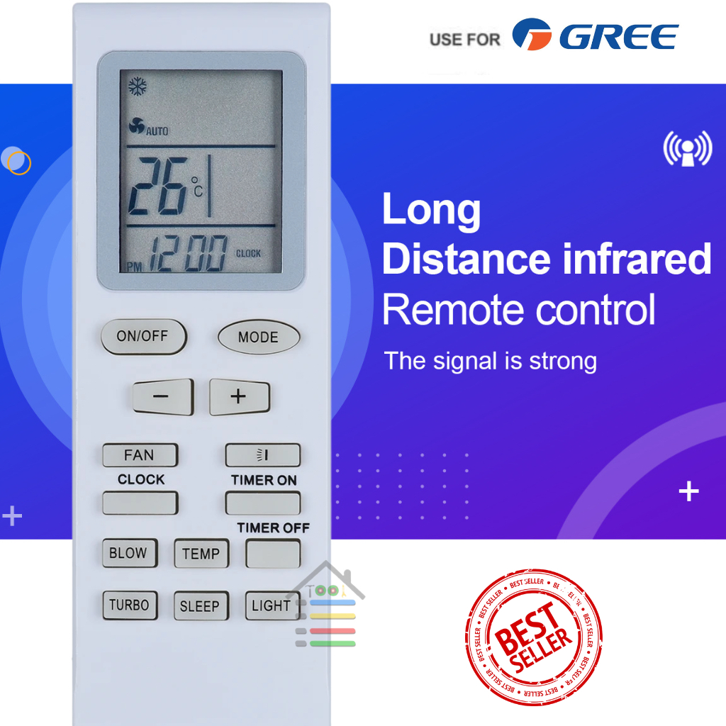 REMOTE AC SHARP PLASMACLUSTER MULTIFUNGSI TANPA SETTING