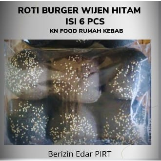 

Roti Burger Hitam Wijen 1 Buah - Black Bun Burger