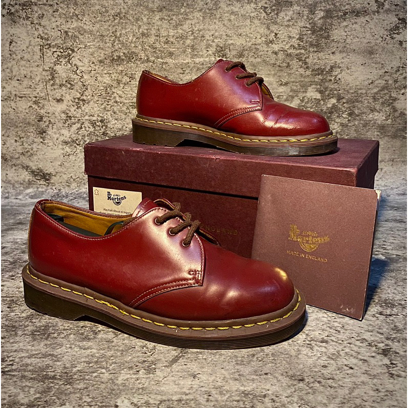 Size 39 40. Sepatu Dr martens 1461 oxblood quillon leather ( not 1460 1461 101 939 3989 adrian chels