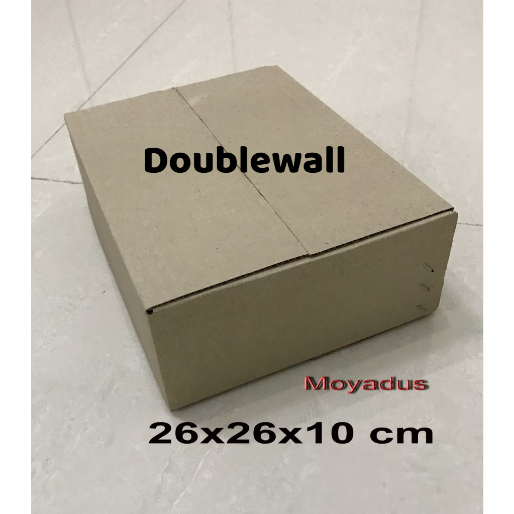 

Kardus/ karton/box uk. Ukuran. 26,5x26,5x10 cm .... untuk packing DOUBLEWALL polos