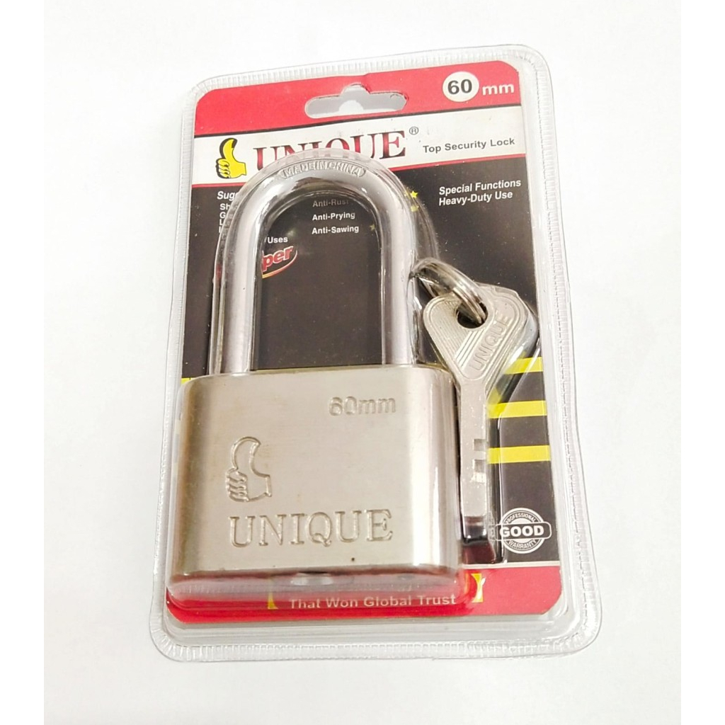 Gembok Unique 30mm/40mm/50mm/70mm/60mm panjang