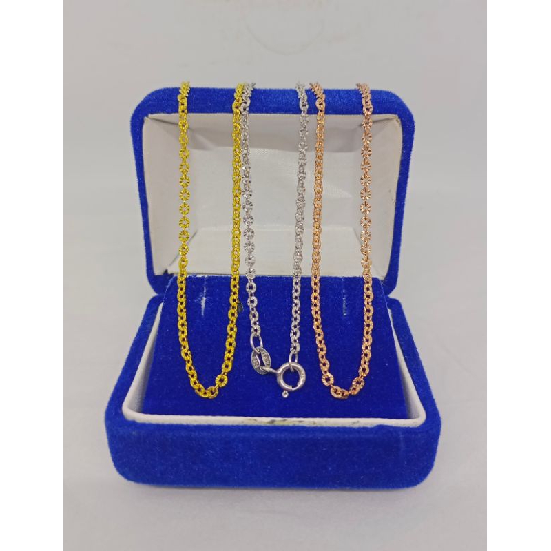 kalung perak asli lapis emas/kalung nori ukir/kalung asli silver 925