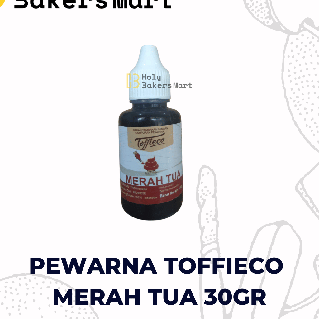 

PEWARNA MAKANAN TOFFIECO MERAH TUA 30GR / PEWARNA TOFFIECO / PEWARNA MAKANAN / TOFFIECO