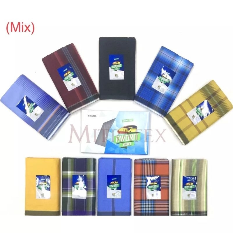 Atlas favorit idaman motif kotak / murah grosir 10pcs