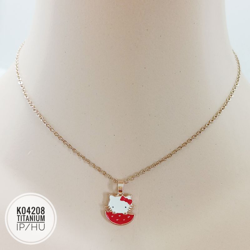 Kalung anak titanium rosegold K04209