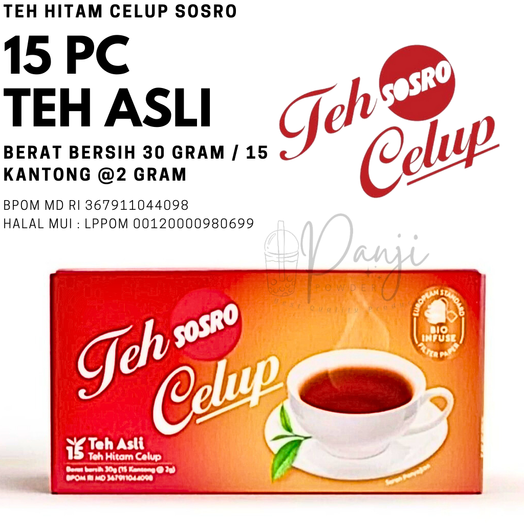 TEH SOSRO CELUP ISI 15 TEH CELUP SOSRO ISI 15 TEH SOSO CELUP GROSIS TEH SOSRO CELUP BOX ISI 15 TEH SOSRO CELUP MURAH