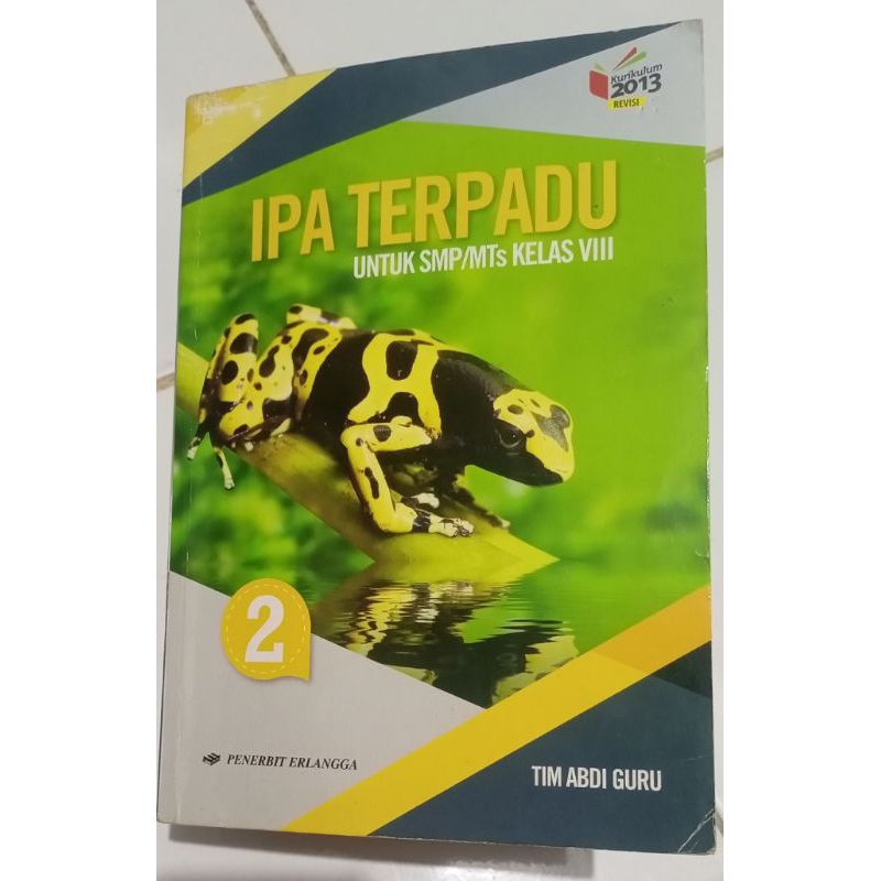 

Buku IPA Terpadu kelas 8 Penerbit Erlangga