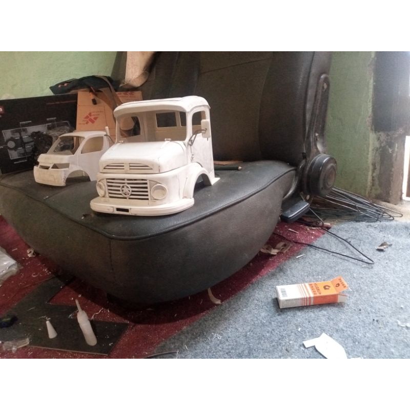kabin miniatur truk mercy bagong